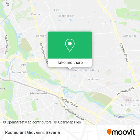 Restaurant Giovanni map