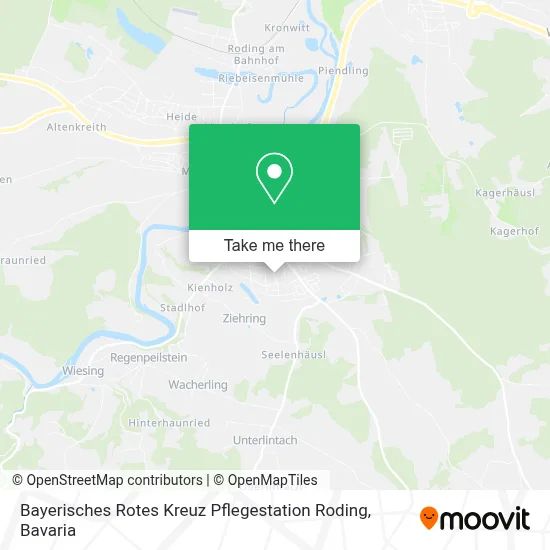 Bayerisches Rotes Kreuz Pflegestation Roding map