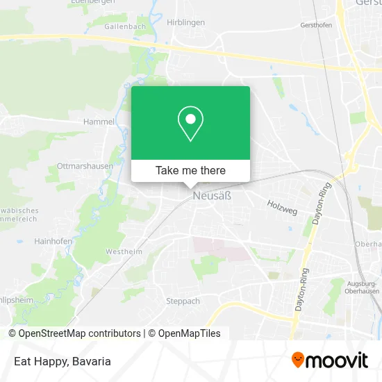 Eat Happy map