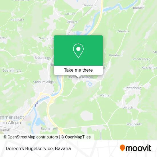 Doreen's Bugelservice map