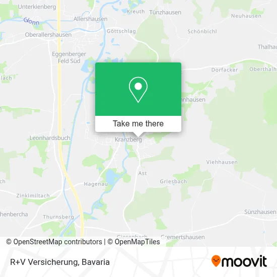 R+V Versicherung map