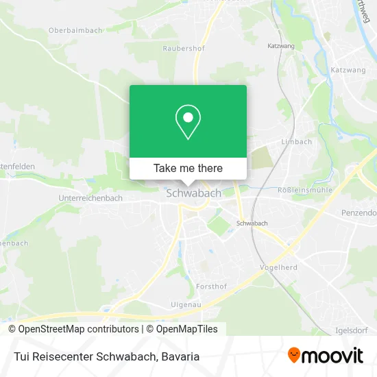 Tui Reisecenter Schwabach map
