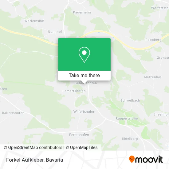 Forkel Aufkleber map