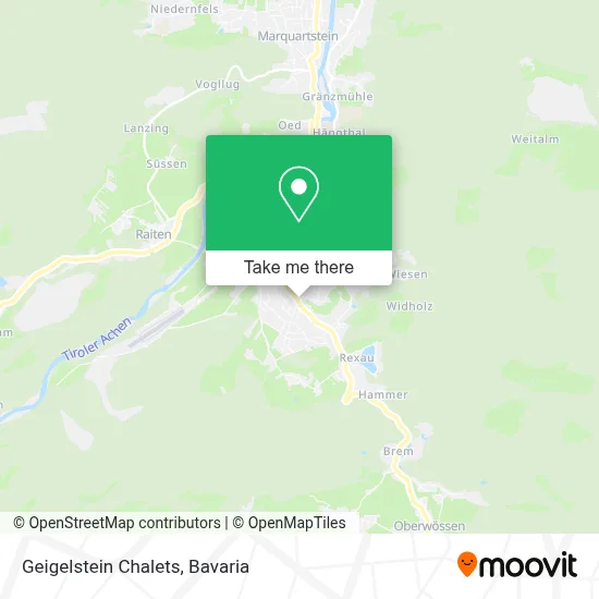 Geigelstein Chalets map