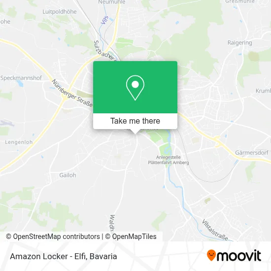 Amazon Locker - Elfi map
