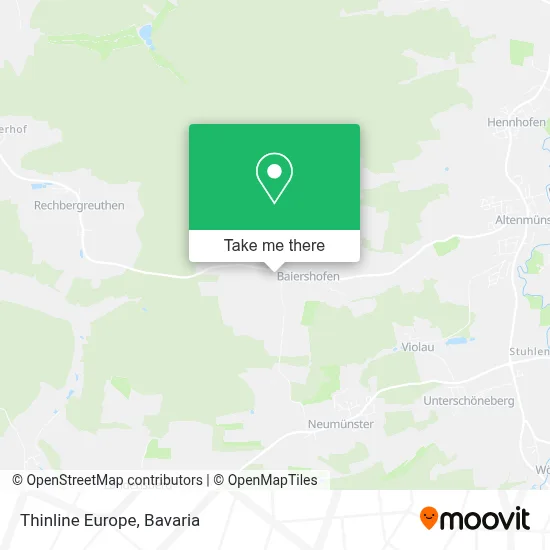 Thinline Europe map