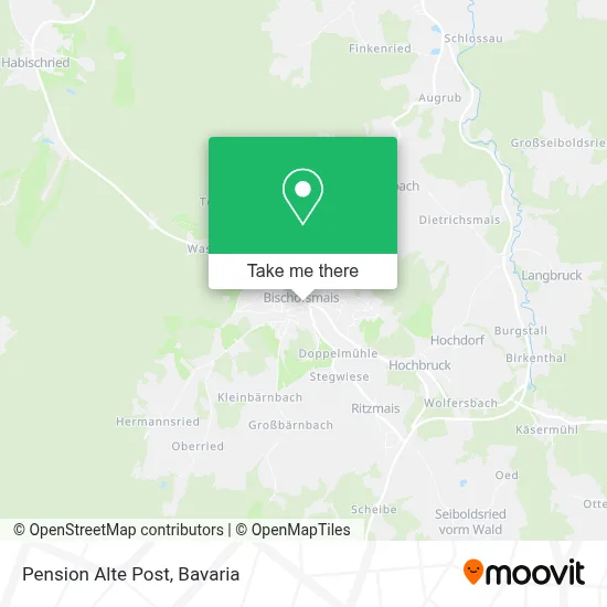 Pension Alte Post map
