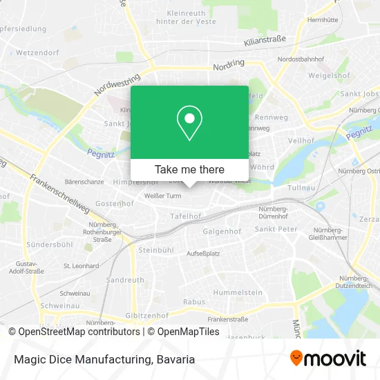 Magic Dice Manufacturing map