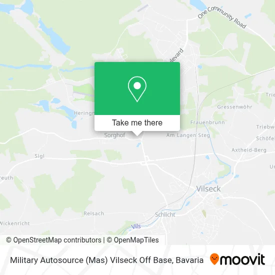Military Autosource (Mas) Vilseck Off Base map