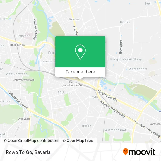 Rewe To Go map