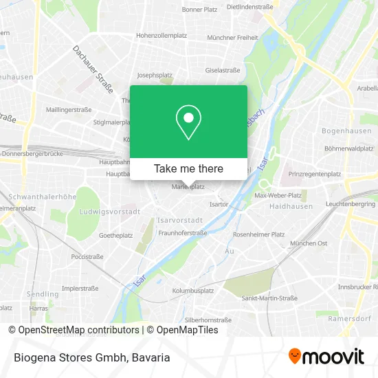 Biogena Stores Gmbh map
