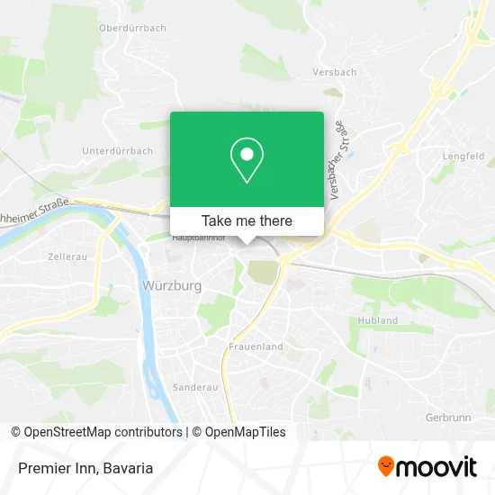 Premier Inn map