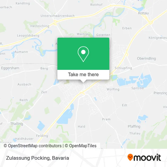 Zulassung Pocking map