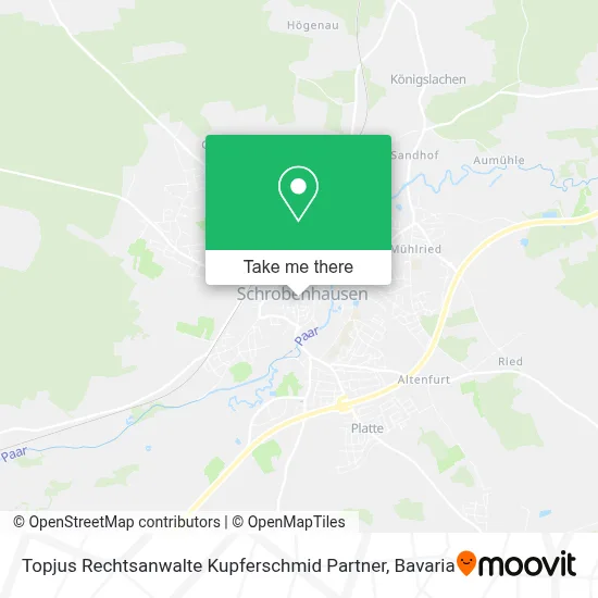 Topjus Rechtsanwalte Kupferschmid Partner map