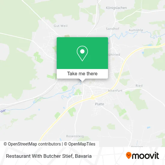 Restaurant With Butcher Stief map