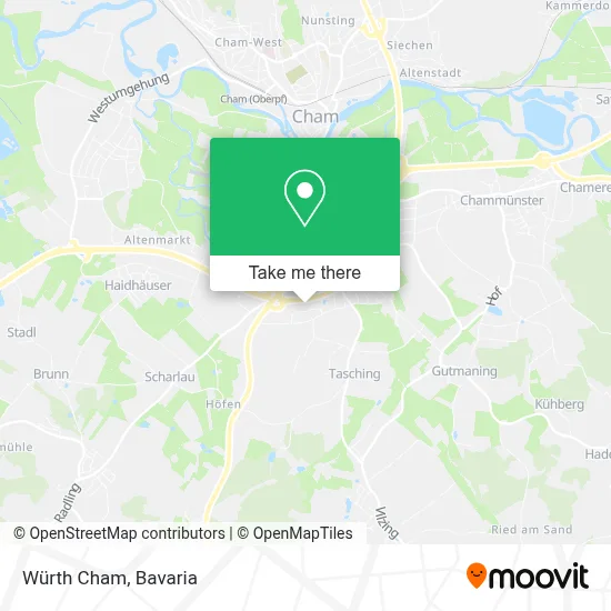 Würth Cham map