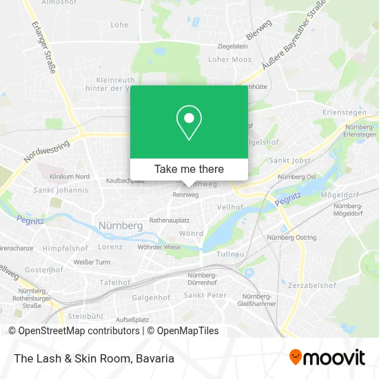 The Lash & Skin Room map
