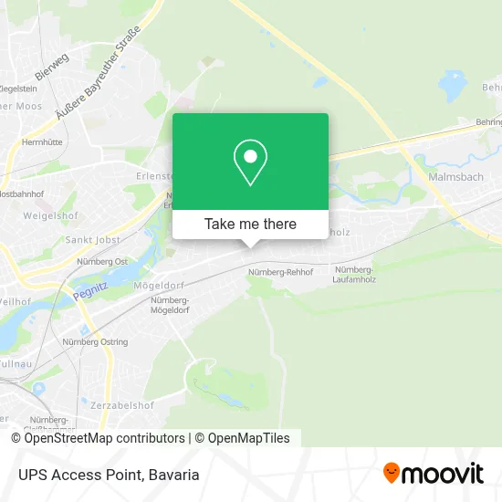 Ups Access Point map