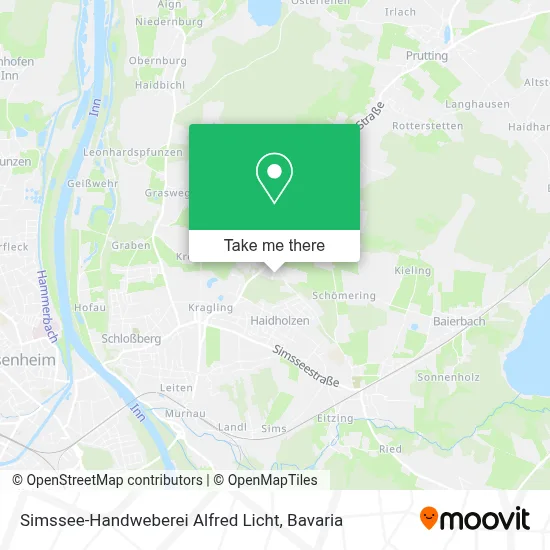 Simssee-Handweberei Alfred Licht map