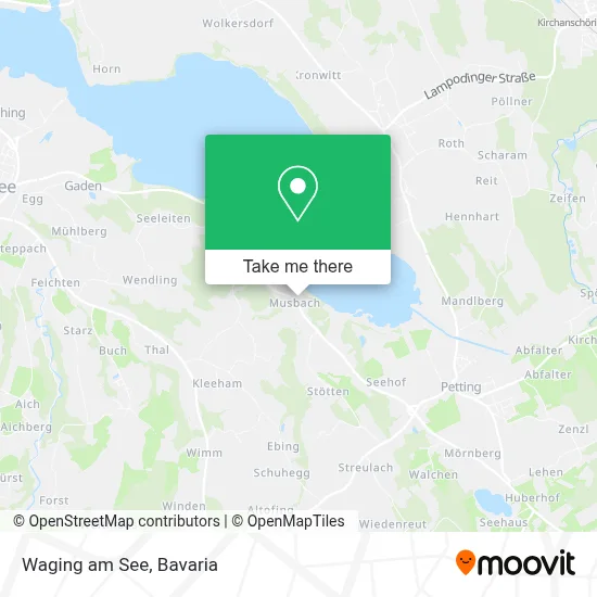 Waging am See map