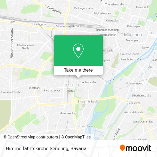 Himmelfahrtskirche Sendling map