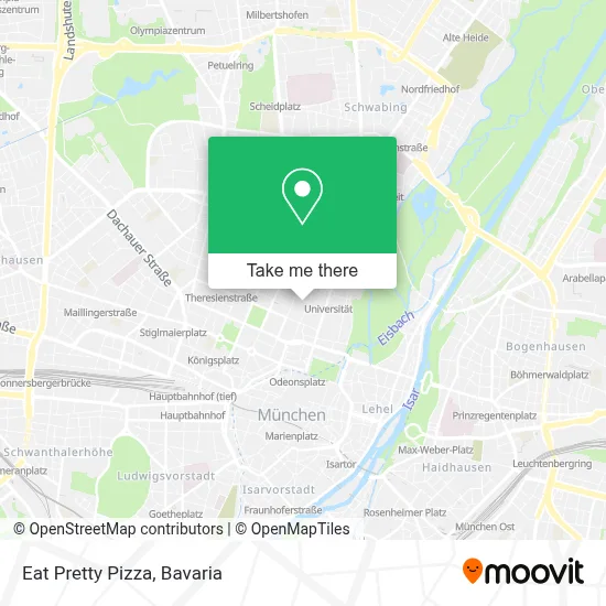 Eat Pretty Pizza map