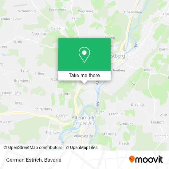 German Estrich map