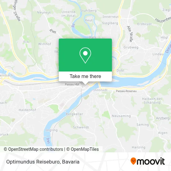 Optimundus Reiseburo map