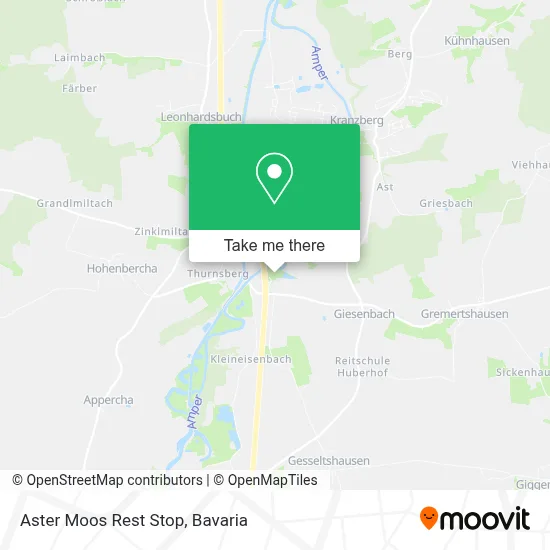 Aster Moos Rest Stop map