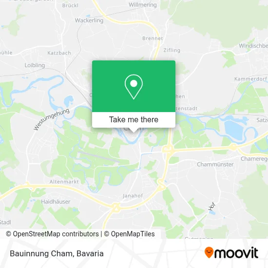 Bauinnung Cham map