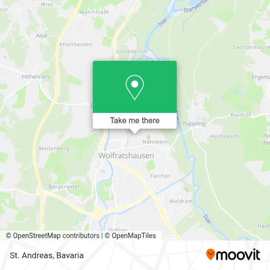 St. Andreas map