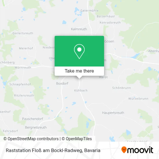 Raststation Floß am Bockl-Radweg map