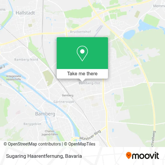 Sugaring Haarentfernung map