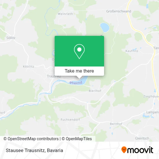 Stausee Trausnitz map