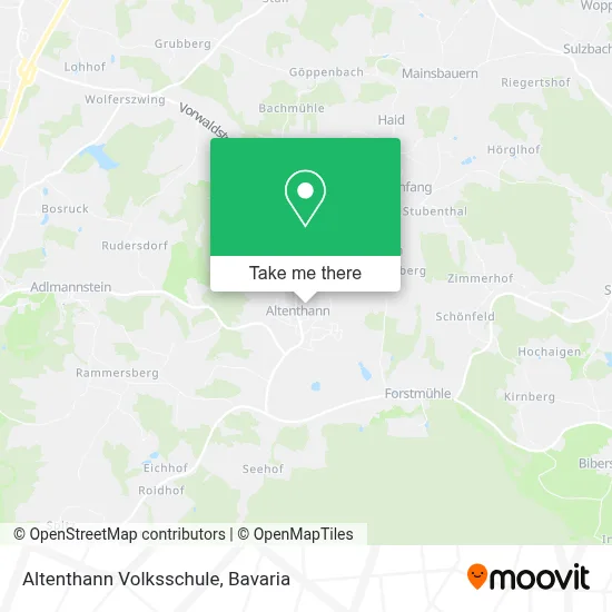 Altenthann Volksschule map