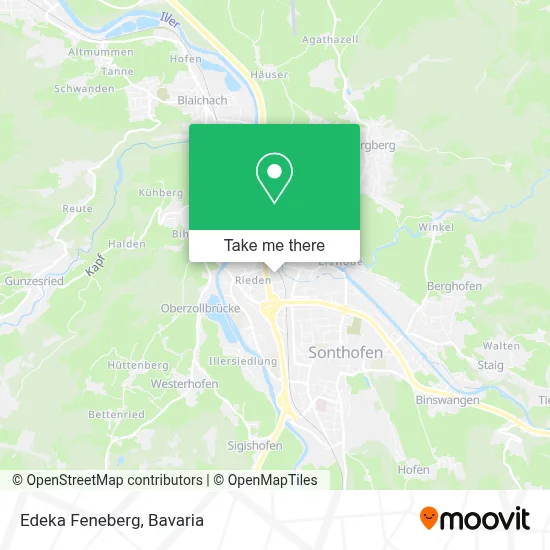 Edeka Feneberg map