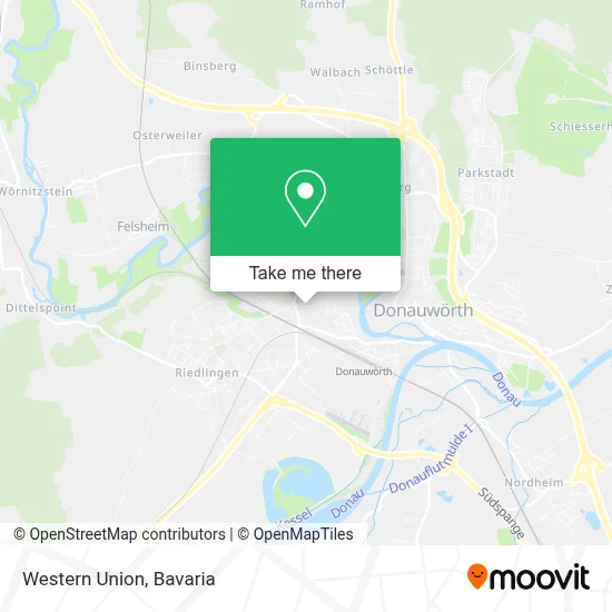 Western Union map