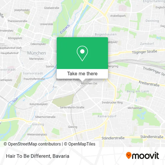 Hair To Be Different map