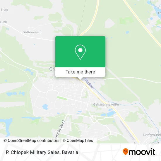 P. Chlopek Military Sales map