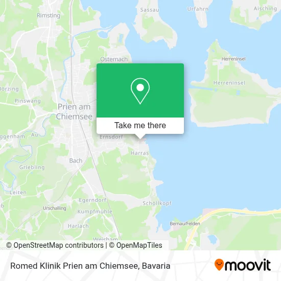 Romed Klinik Prien am Chiemsee map