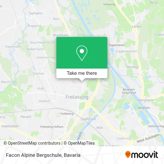 Facon Alpine Bergschule map