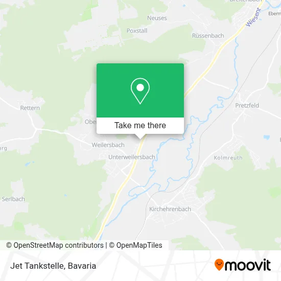 Jet Tankstelle map