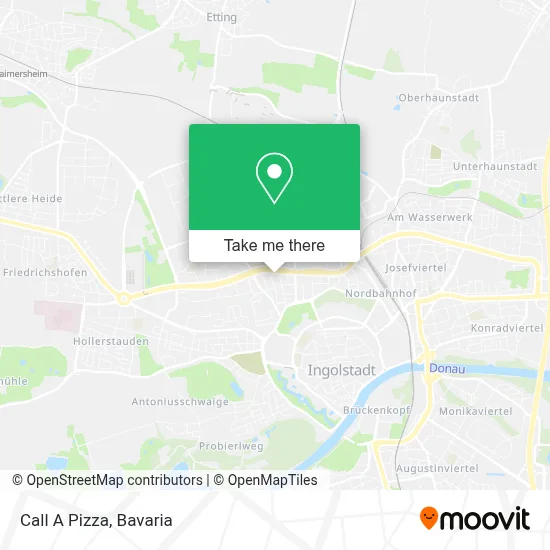 Call A Pizza map