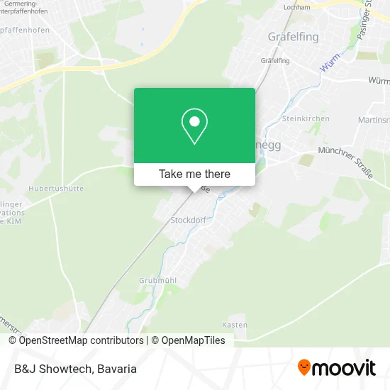 B&J Showtech map