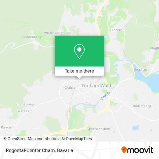 Regental-Center Cham map