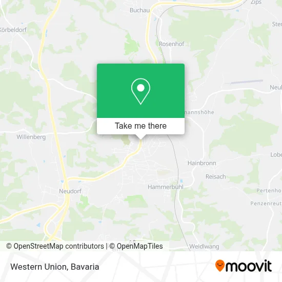 Western Union map