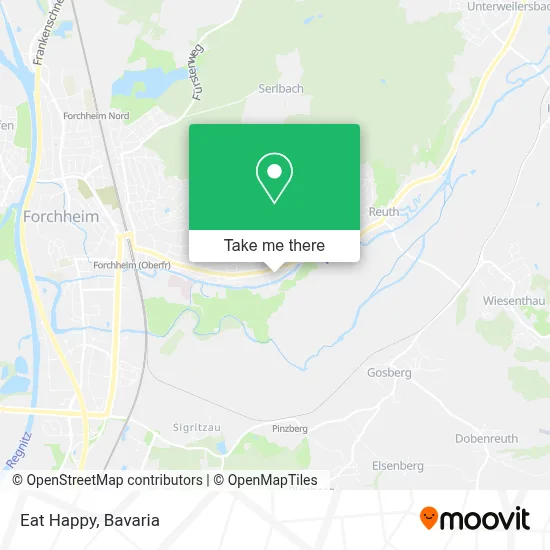 Eat Happy map
