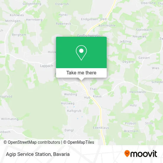 Agip Service Station map