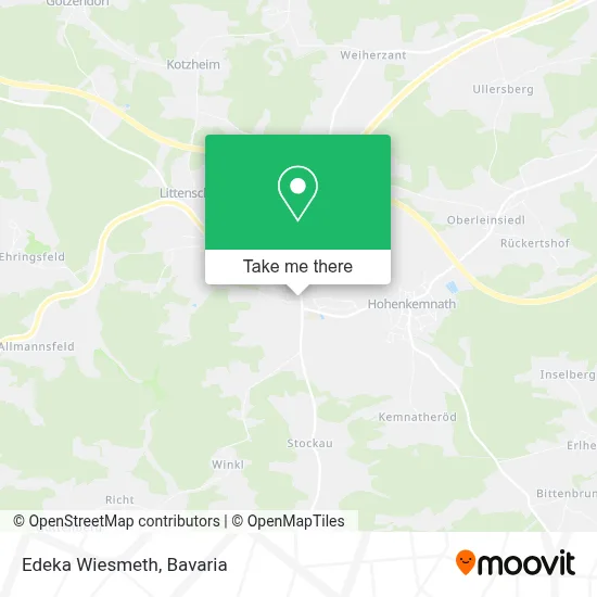 Edeka Wiesmeth map