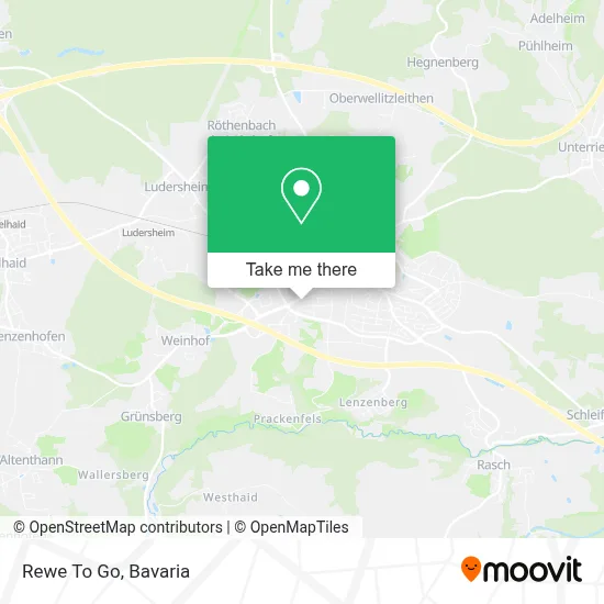Rewe To Go map
